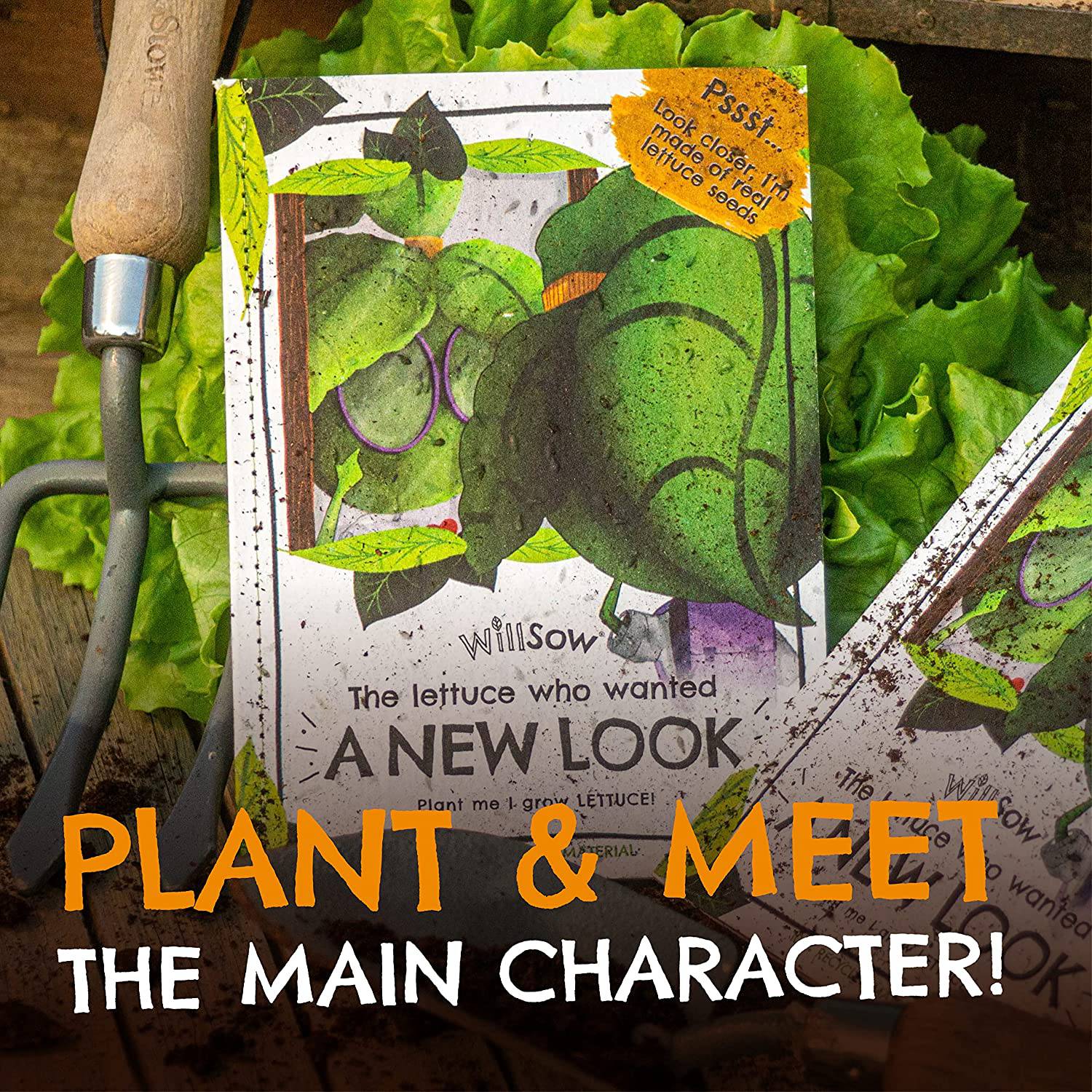 Willsow's The Plantable Children's Book - The Lettuce Who Wanted A New Look - Anilas UK