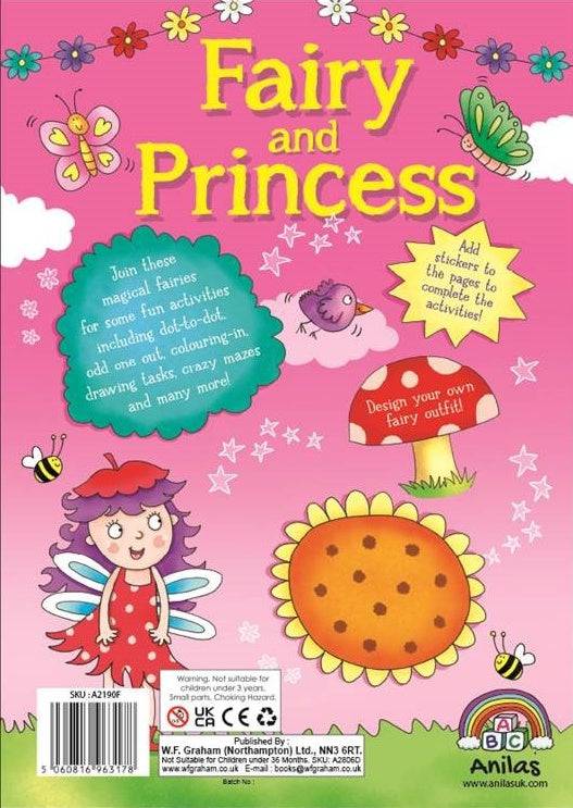 Fairy & Princess Sticker Activity Book - Anilas UK