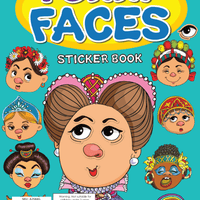 New Funny Faces Sticker (Girls Themed) - Anilas UK