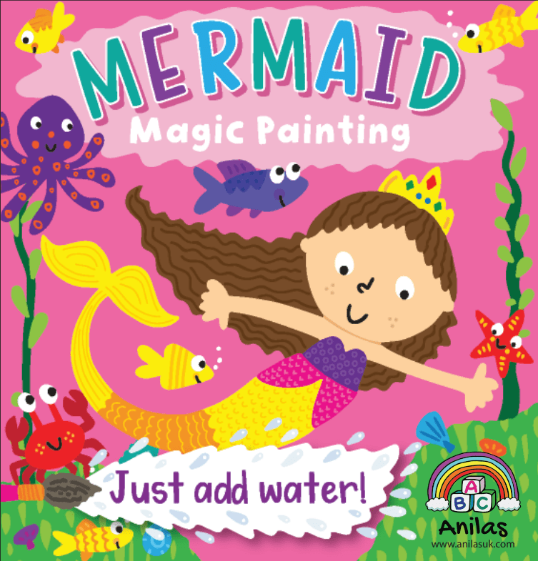 Anilas Children's Magic Paint with Water Books, Dinosaur, Unicorn, Mermaid & Brave Knight - Set of 4 - Anilas UK