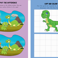 Dinosaur Colouring and Sticker Activity Book - Anilas UK