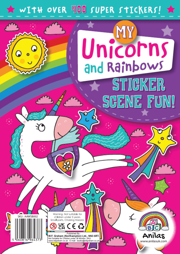 My Unicorns and Rainbows Sticker Scene Fun - Anilas UK
