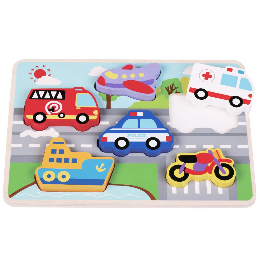 Chunky Traffic Puzzle - Anilas UK