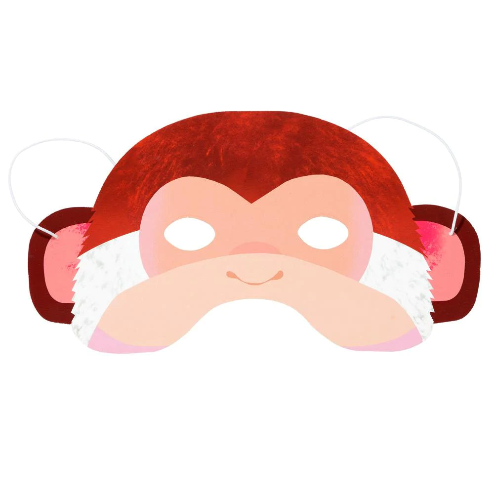 Pack of 8 Party Animals Paper Masks - Anilas UK