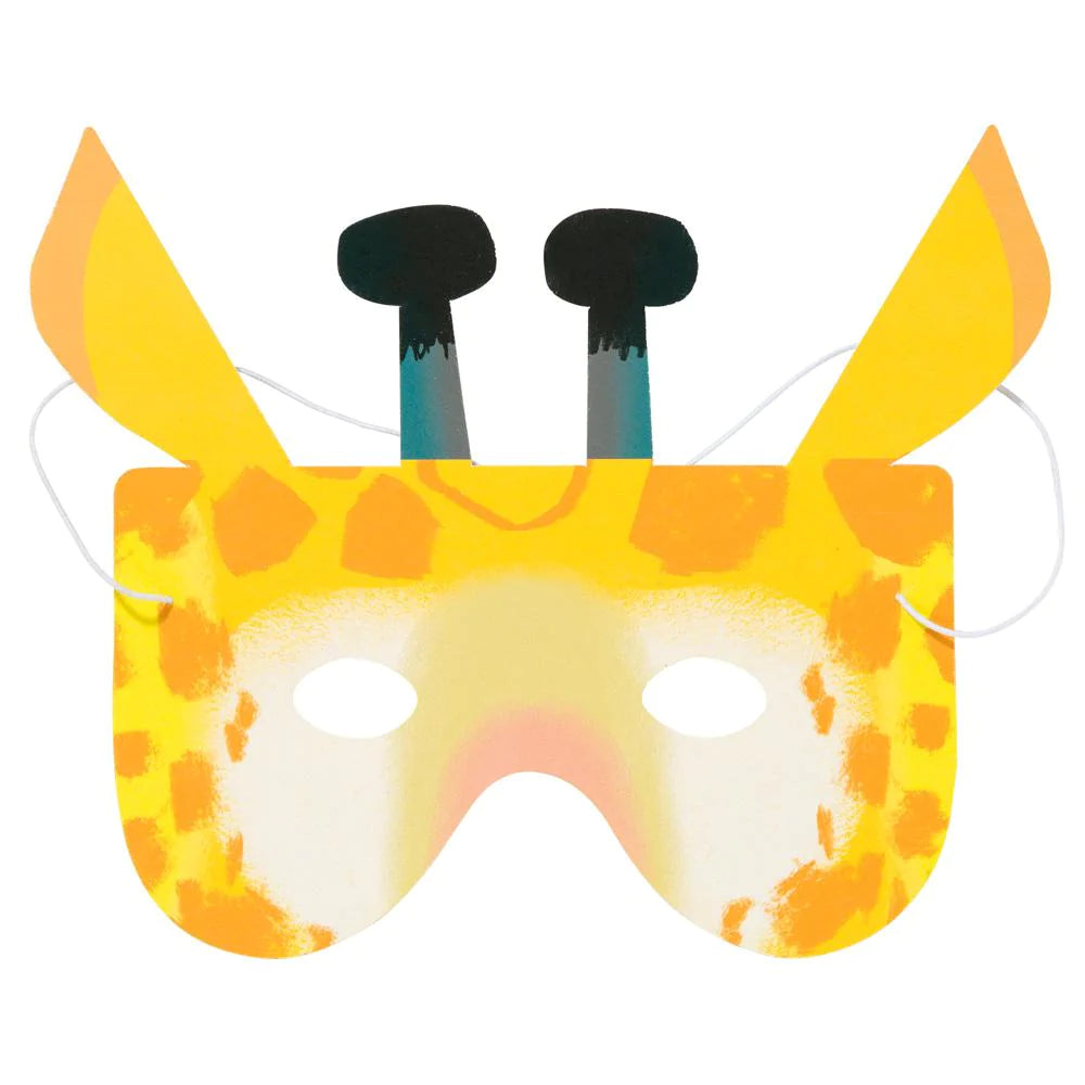 Pack of 8 Party Animals Paper Masks - Anilas UK