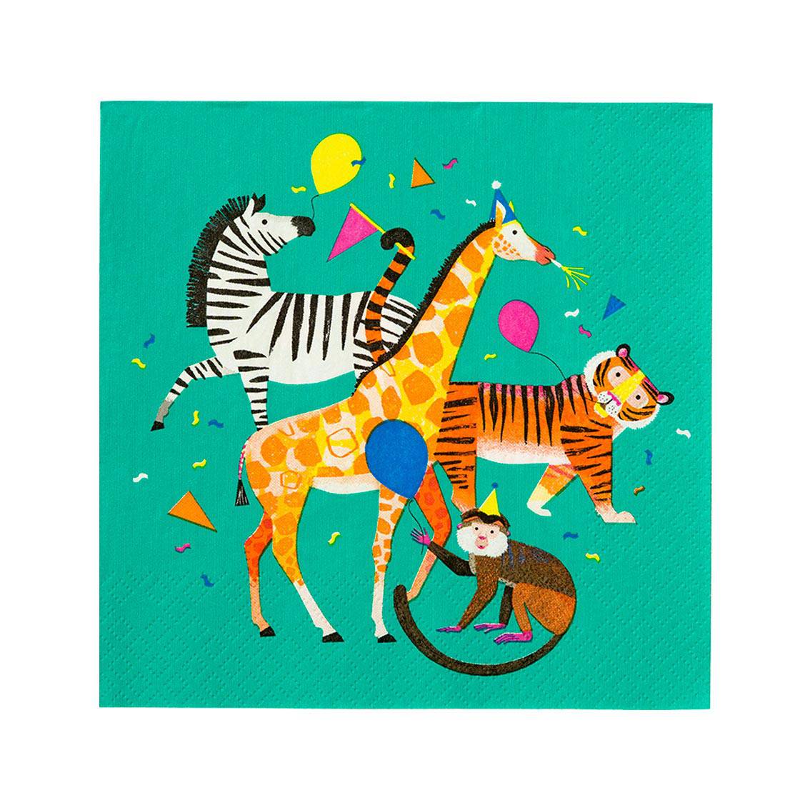 Pack of 20 Jungle Napkins - Anilas UK