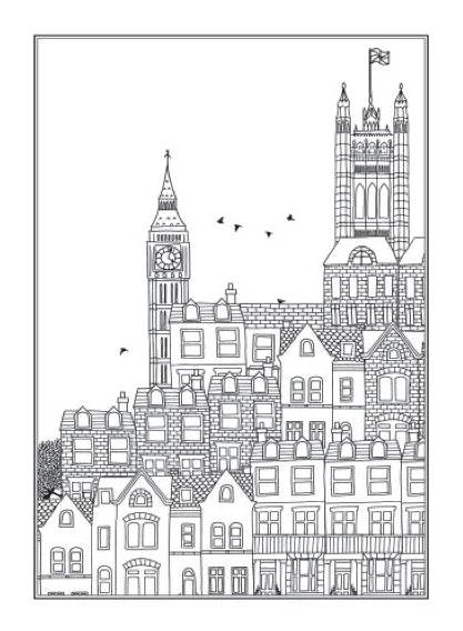 Amazing City An Anti-Stress Colouring Book - Anilas UK