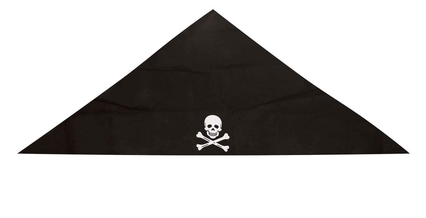 Children's Black Pirate Skull and Crossbones Bandana - Anilas UK