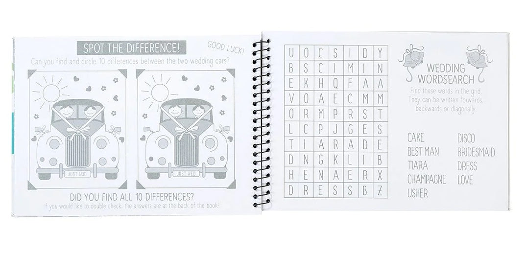 Wedding Day Activity Book for Children - Anilas UK