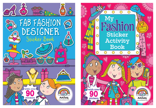 Anilas Girls Fun Fashion Sticker Books - Anilas UK