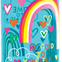 You don't have to be perfect - Rainbows Themed Water Bottle by Rachel Ellen Designs - Anilas UK