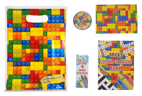 Bricks themed Party Bags with Fillers - Anilas UK