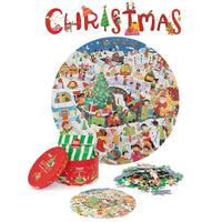 Round Christmas Themed Jigsaw puzzle - Anilas UK