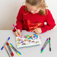 Eat Sleep Doodle's Butterfly Colour In Pencil Case - Anilas UK