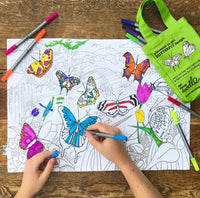 
              Eat Sleep Doodle's Butterfly Placemat To Go & Colour In - Anilas UK
            