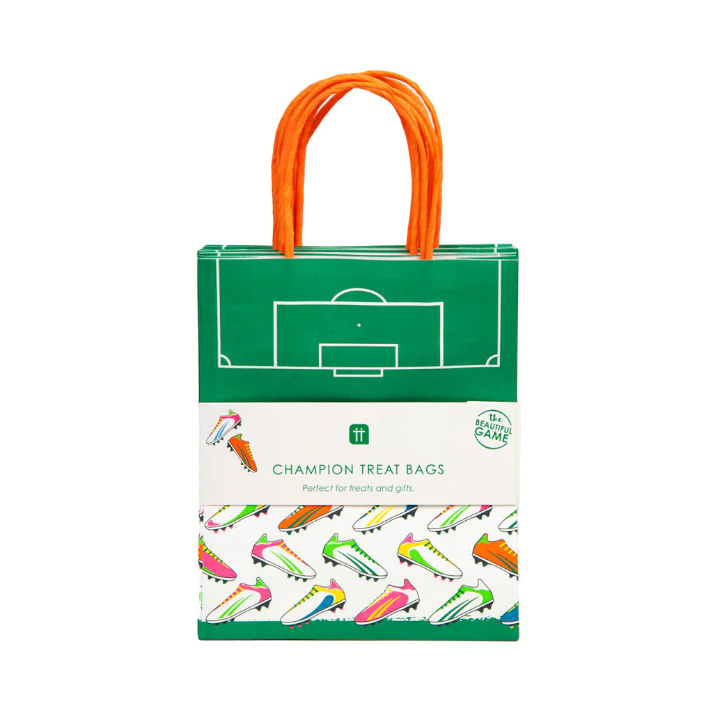 Pack of 8 Recyclable Football Party Bags - Anilas UK