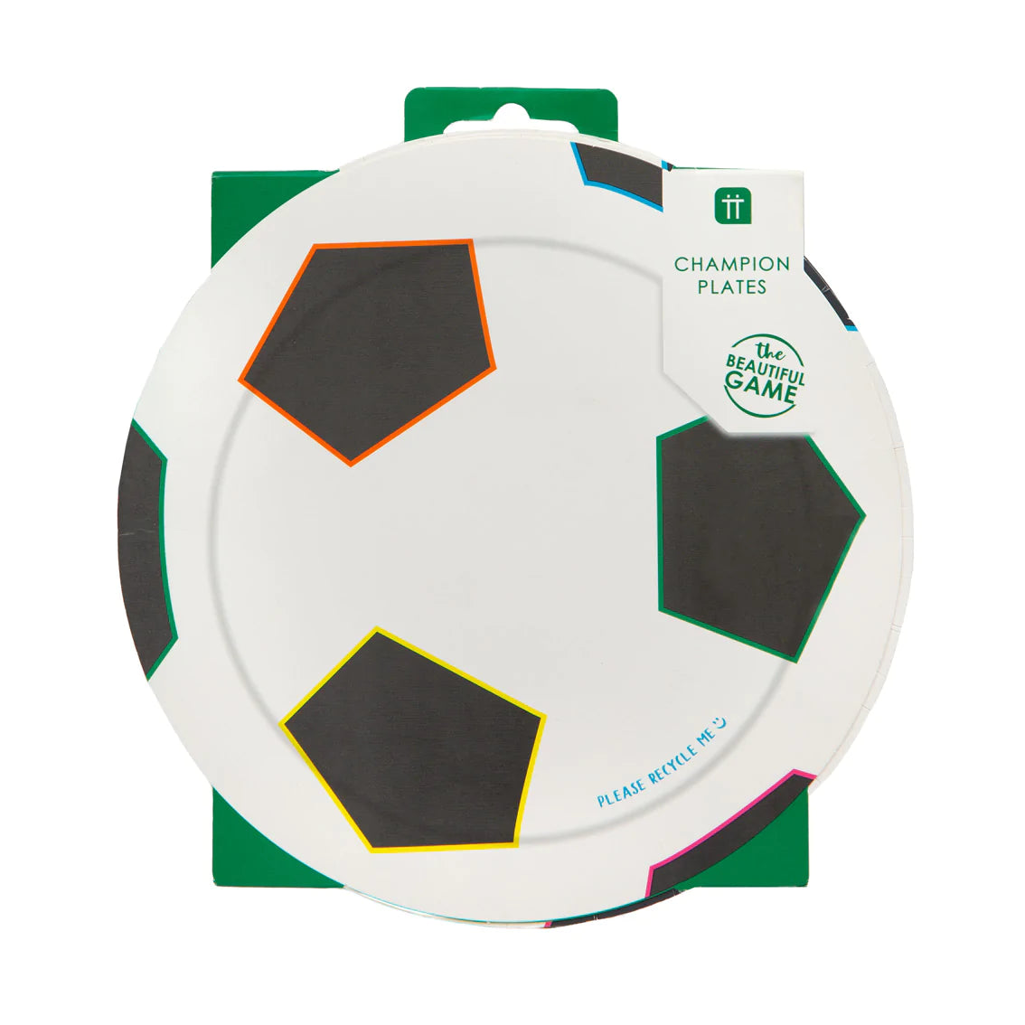 Pack of 12 Recyclable Football Plates - Anilas UK
