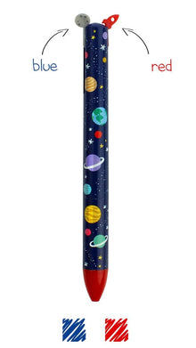 Space Two Colour Ballpoint Pen with Blue & Red Ink - Anilas UK