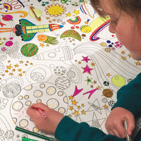 To the Moon Colouring Poster by Rachel Ellen Designs - Anilas UK