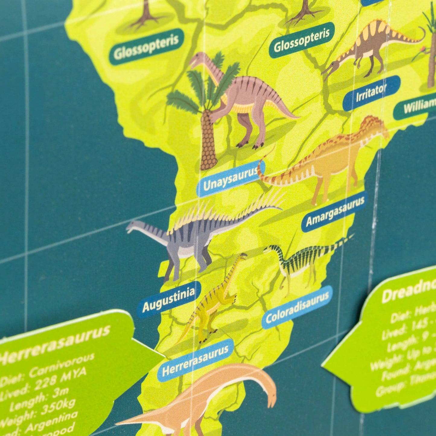 Clockwork Soldier's Create Your Own Dinosaur Timeline & World Map - Anilas UK