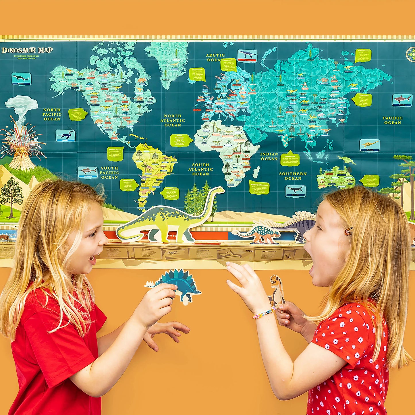 Clockwork Soldier's Create Your Own Dinosaur Timeline & World Map - Anilas UK