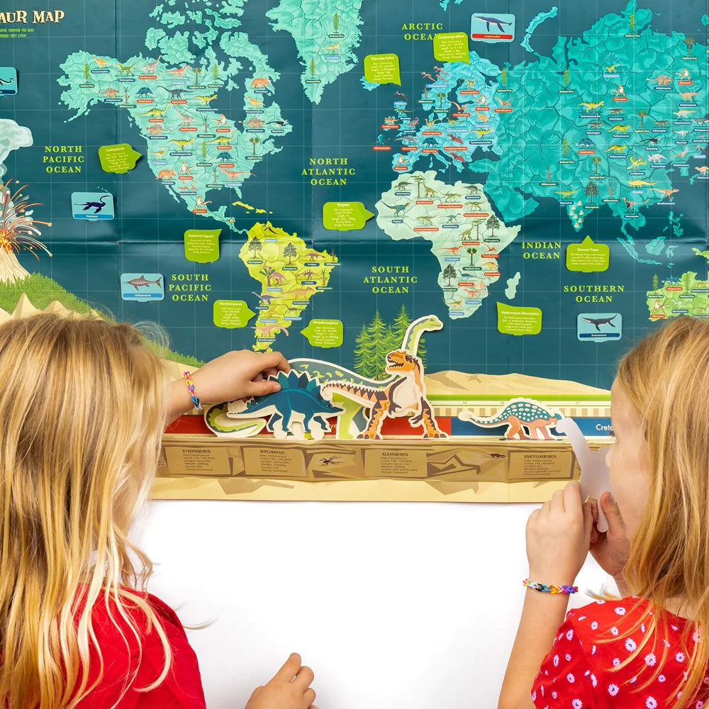 Clockwork Soldier's Create Your Own Dinosaur Timeline & World Map - Anilas UK