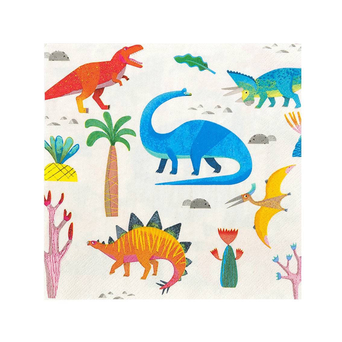 Pack of 20 Dinosaur Napkins - Anilas UK
