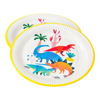 
              Pack of 8 Dinosaur Party Paper Plates - Anilas UK
            