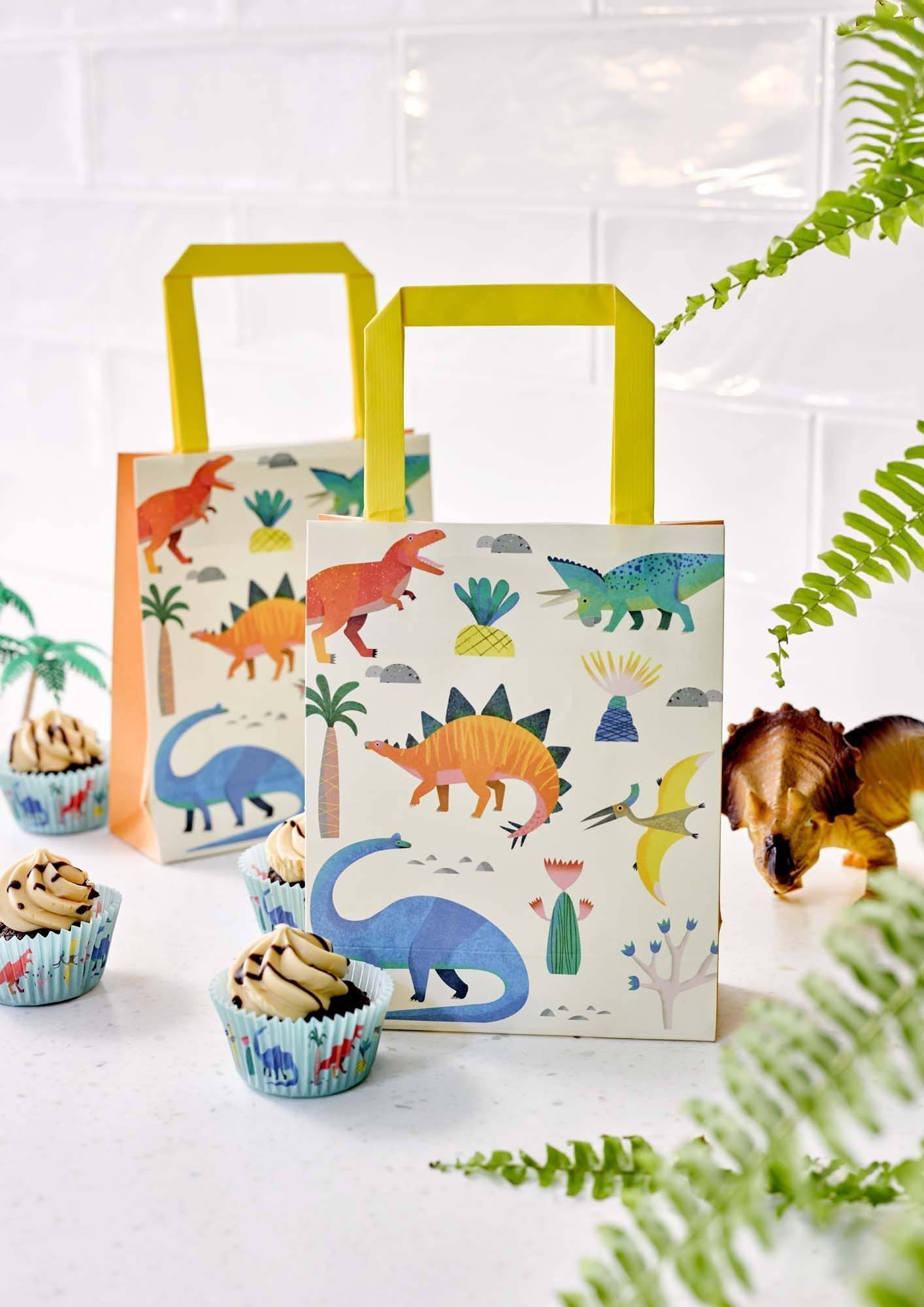 Pack of 8 Dinosaur Party Bags - Anilas UK