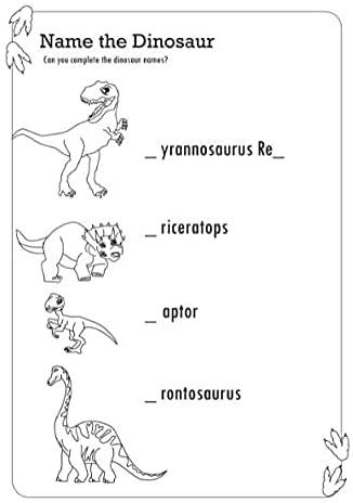 My Wild Dragon and Dinosaur Activity Book - Anilas UK