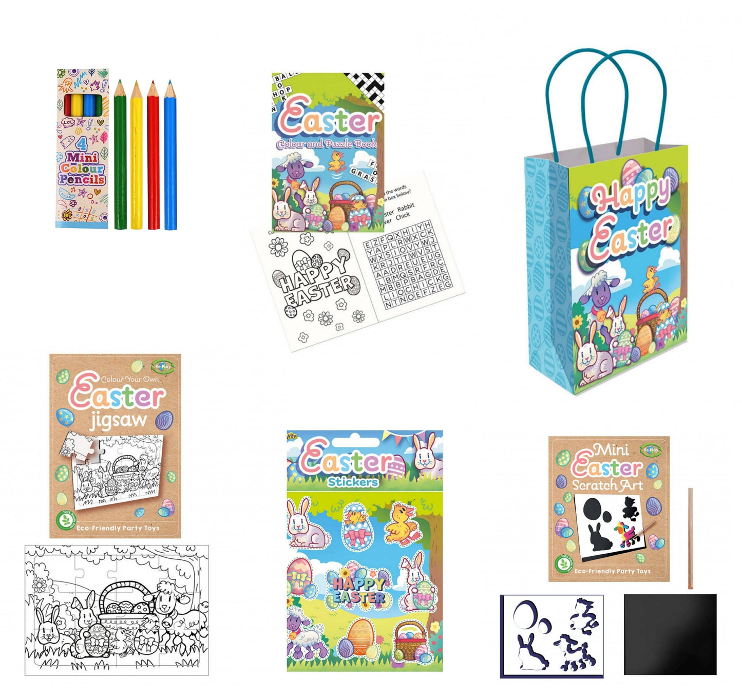 Single Easter themed Party Bag with Fillers - Anilas UK