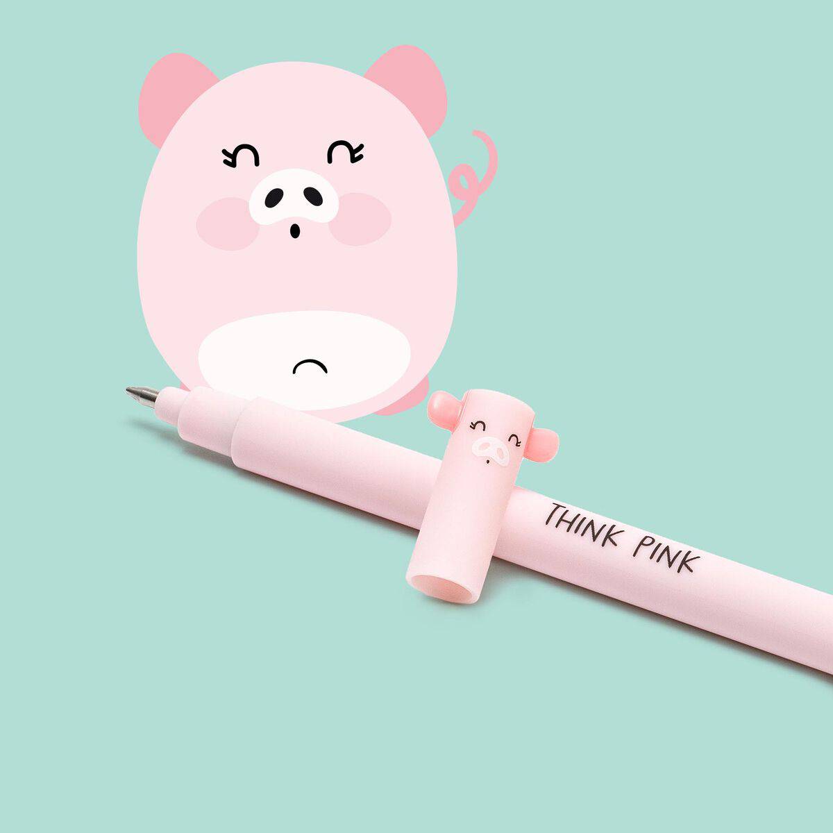 Pig Erasable Pen with Pink Ink - Anilas UK