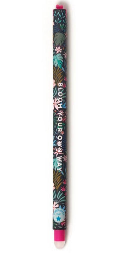 Floral Erasable Pen with Turquoise Ink - Anilas UK