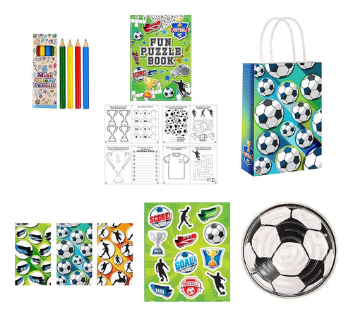 Football themed 12 Party Bags with Fillers - Anilas UK