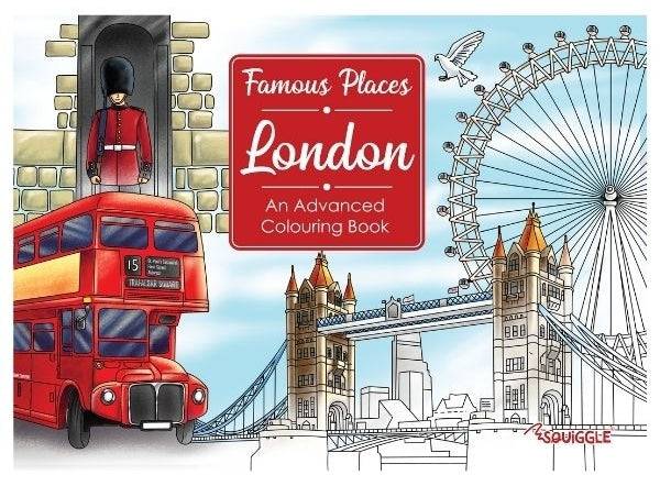 Famous Places London An Advanced Colouring Book - Anilas UK