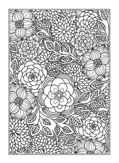 Floral Designs An Anti-Stress Colouring Book - Anilas UK