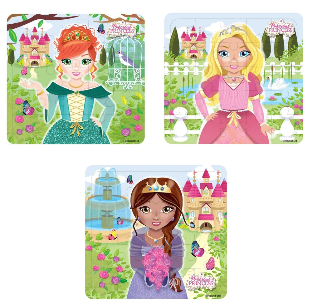 12 Mini Princess Themed Jigsaw Puzzles - Anilas UK