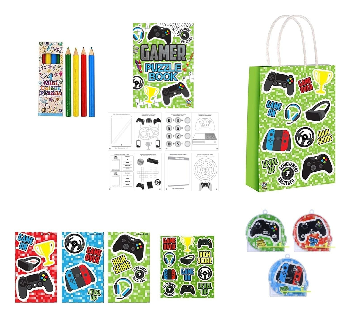 Single Gamer themed Party Bag with Fillers - Anilas UK