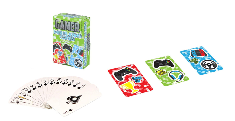 12 Sets of Mini Gamer Playing Cards - Anilas UK