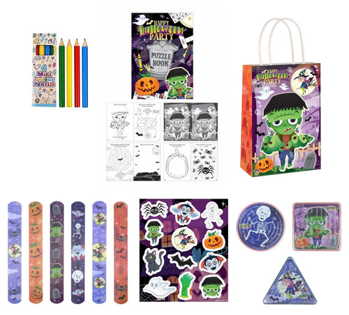 12 Halloween themed Party Bags with Fillers - Anilas UK