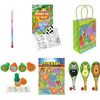 New Jungle themed 12 Party Bags with Fillers - Anilas UK