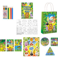 Single Jungle themed Party Bag with Fillers - Anilas UK