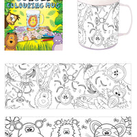 Jungle Colouring Mug with 2 Assorted Designs - Anilas UK