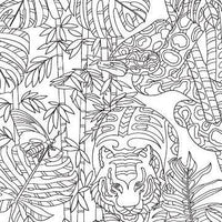 Life in the Jungle Advanced Colouring Book - Anilas UK