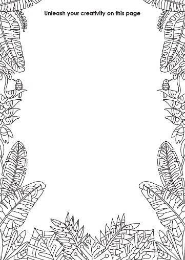 Life in the Jungle Advanced Colouring Book - Anilas UK