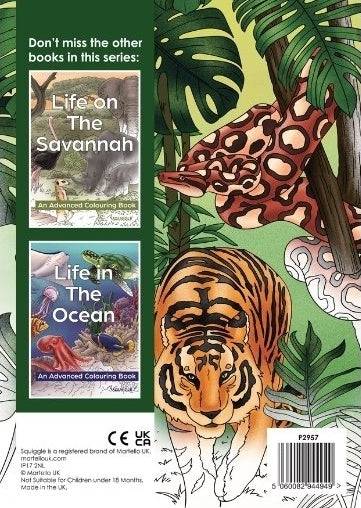 Life in the Jungle Advanced Colouring Book - Anilas UK