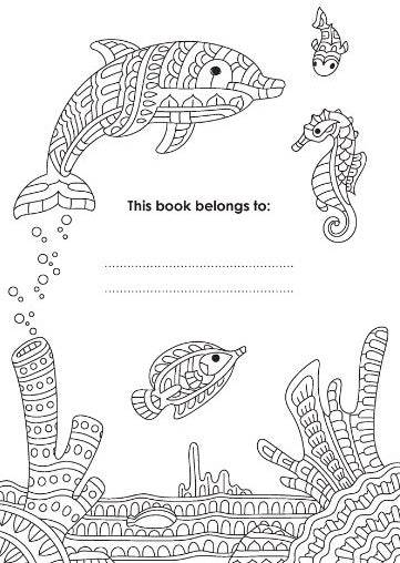 Life in the Ocean Advanced Colouring Book - Anilas UK