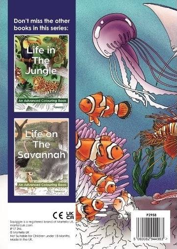 Life in the Ocean Advanced Colouring Book - Anilas UK