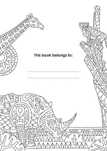Life on the Savannah Advanced Colouring Book - Anilas UK