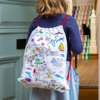 Eat Sleep Doodle's World Map Colour in Backpack - Anilas UK